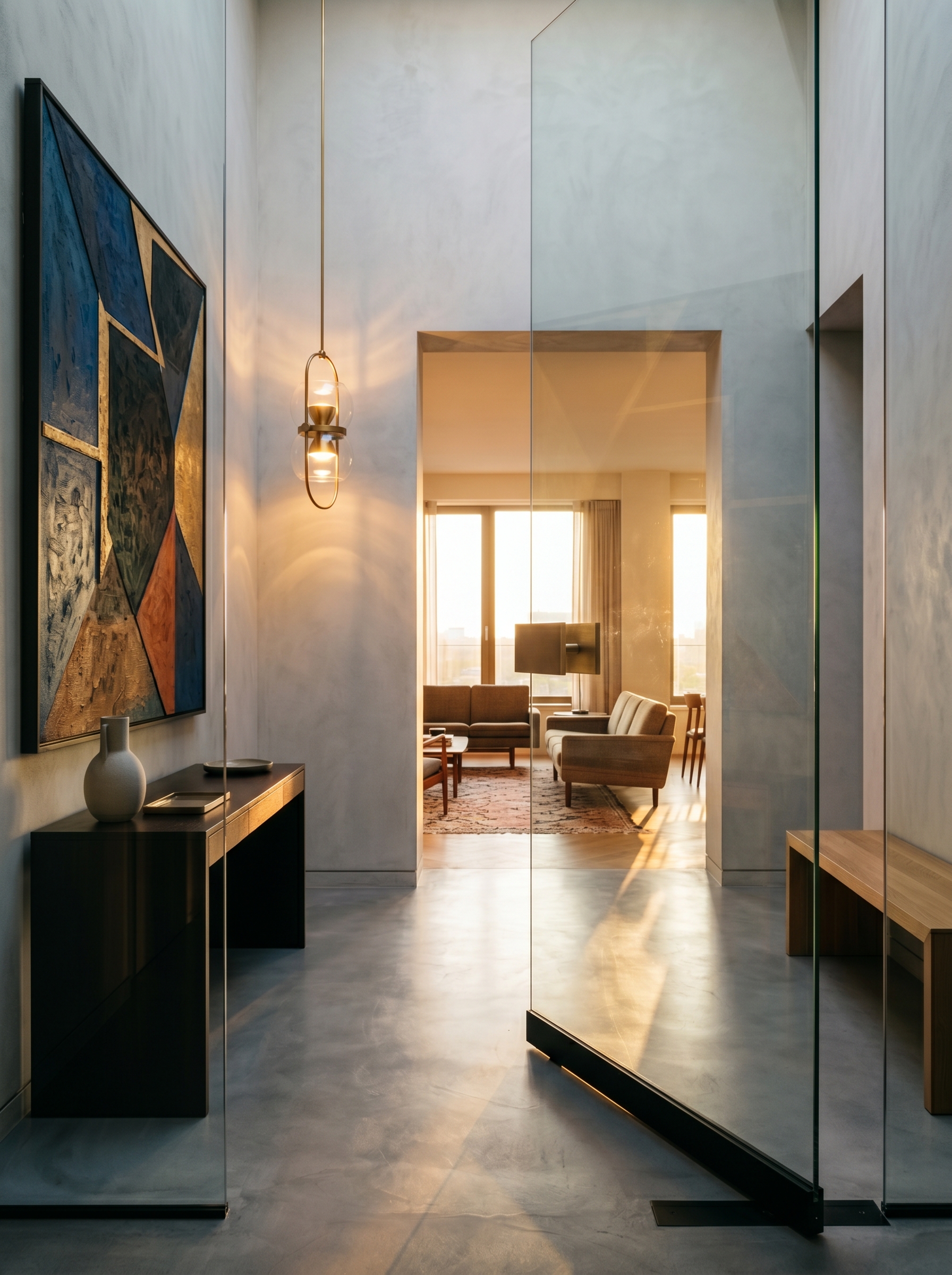 Glass doors